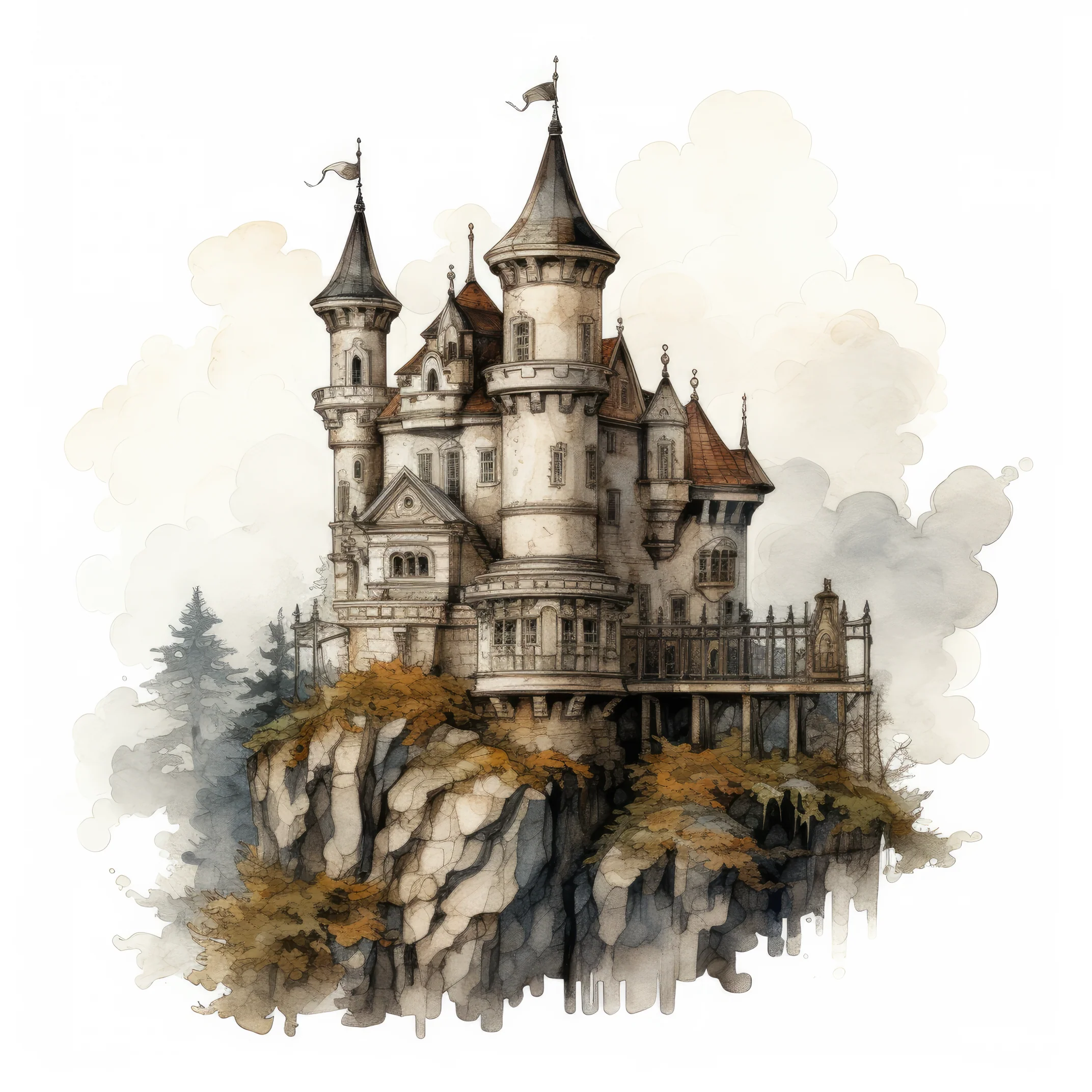A haunted castle on a hill 3 (paitakuva)