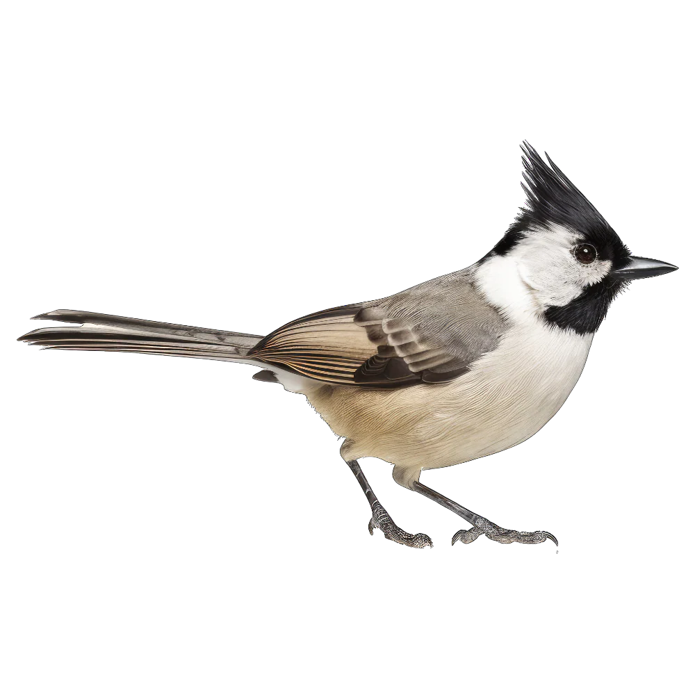 Black-crested titmouse bird 1- paitakuva