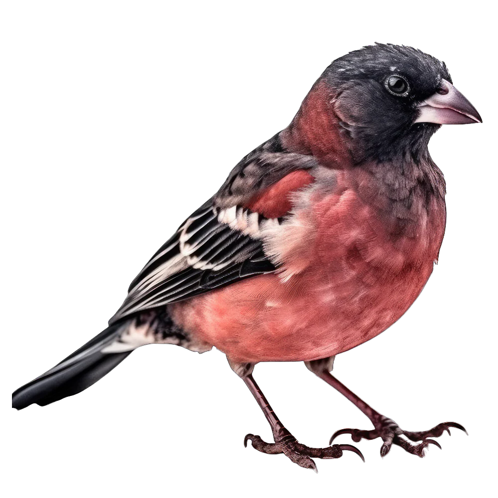 Black rosy-finch bird 1- paitakuva
