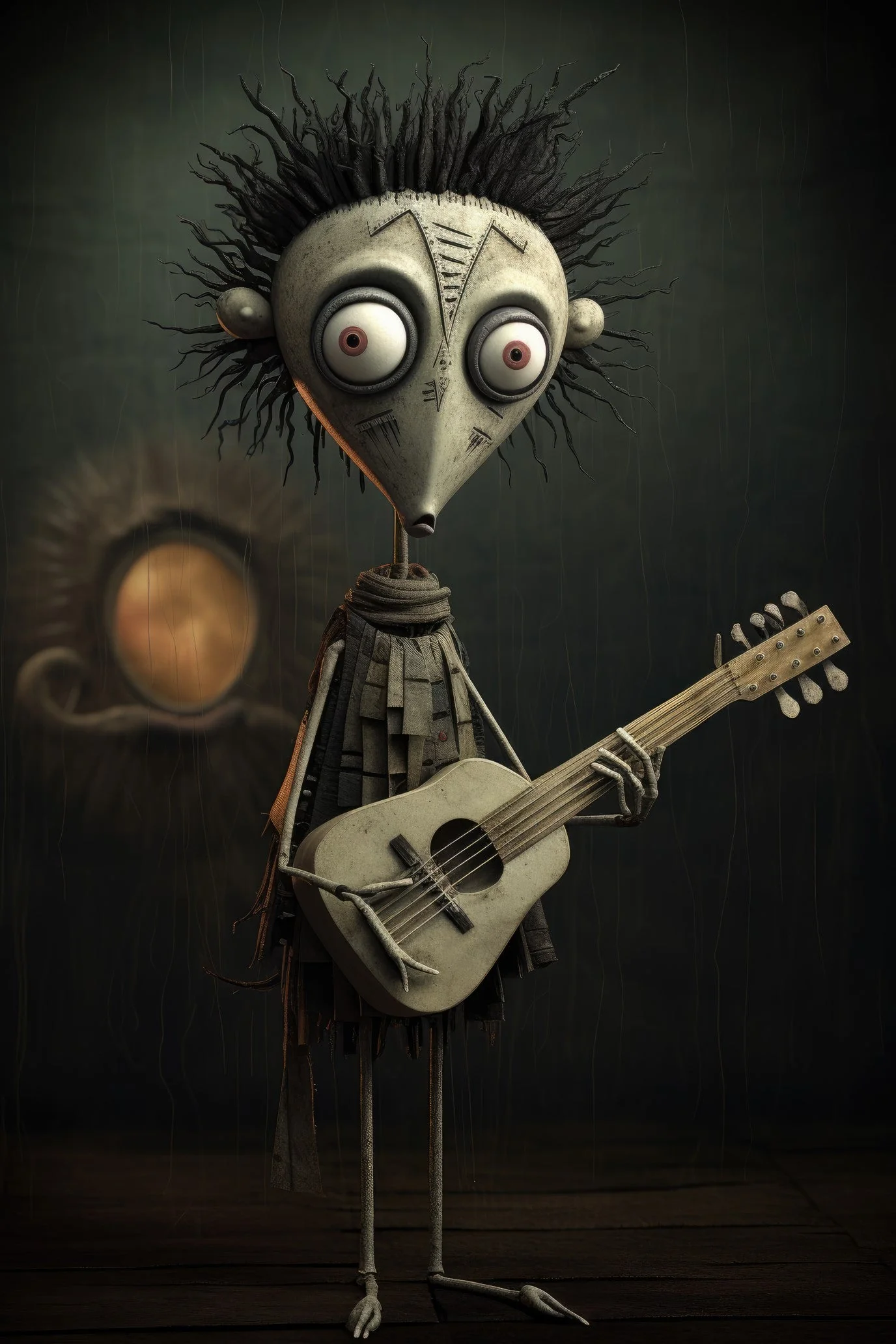 Character with psaltery 2 (paitakuva)