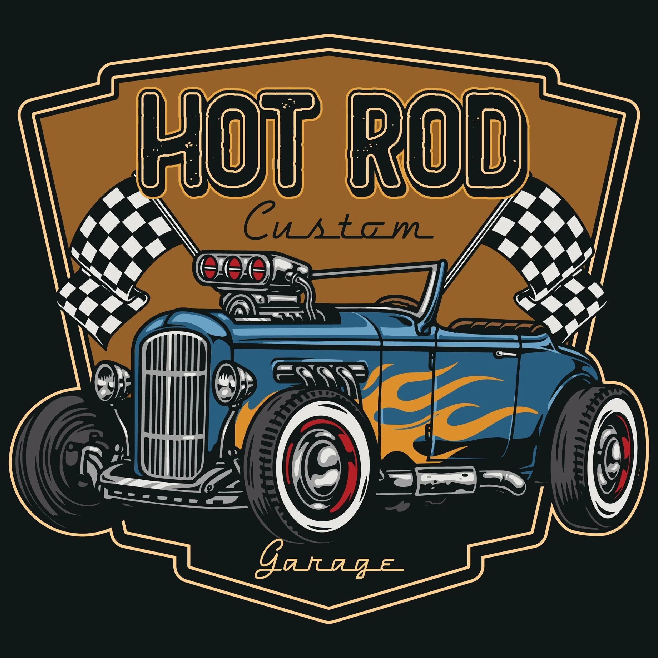 classic COLLEGE MUSTA - HOT ROD CUSTOM (3098) - Image 2