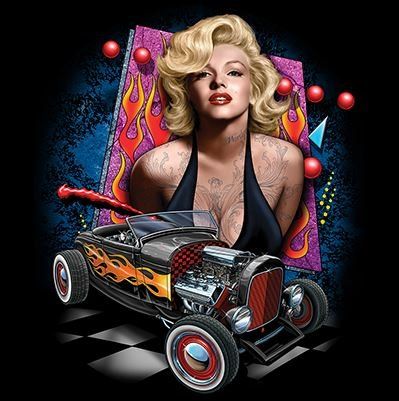 CLASSIC HUPPARI MUSTA - HOT ROD ICON (1069) - Image 2