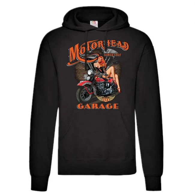 CLASSIC HUPPARI musta - MOTORHEAD GARAGE (1005)