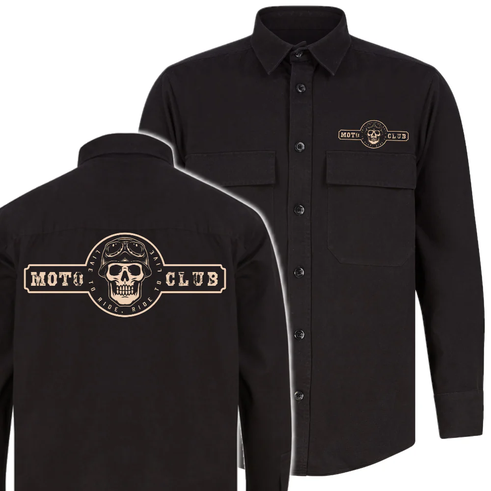 DRILL PAITATAKKI - MOTO CLUB SKULL LOGO (2505)