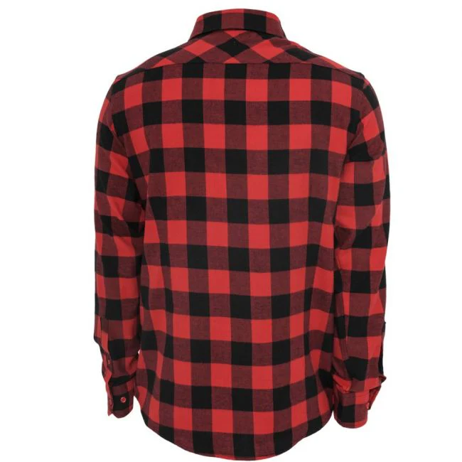 KAULUSPAITA - Checked Flanell Shirt RED - URBAN CLASSICS - Image 6