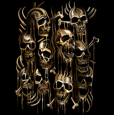 GOLD SKULLS (806)