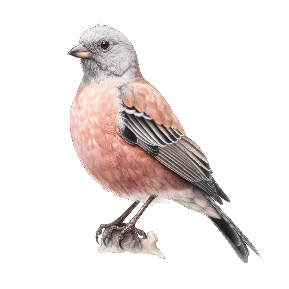 Gray-crowned rosy-finch bird 1- paitakuva