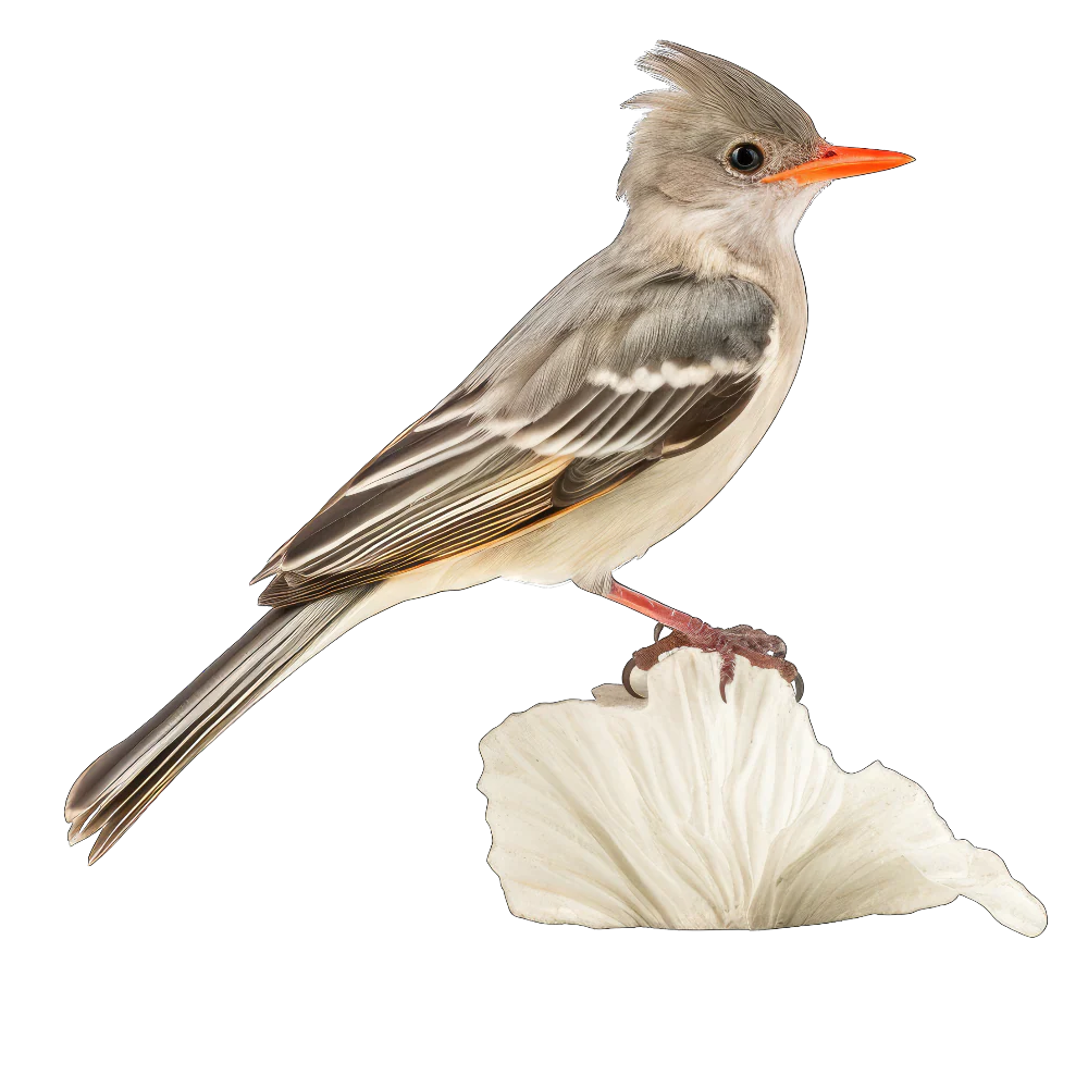 Greater pewee bird 1- paitakuva