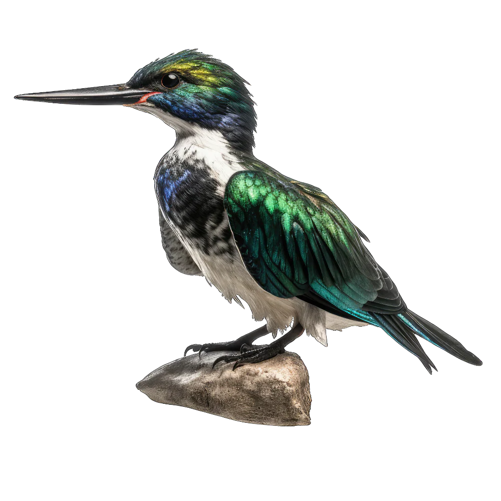 Green kingfisher bird 3- paitakuva
