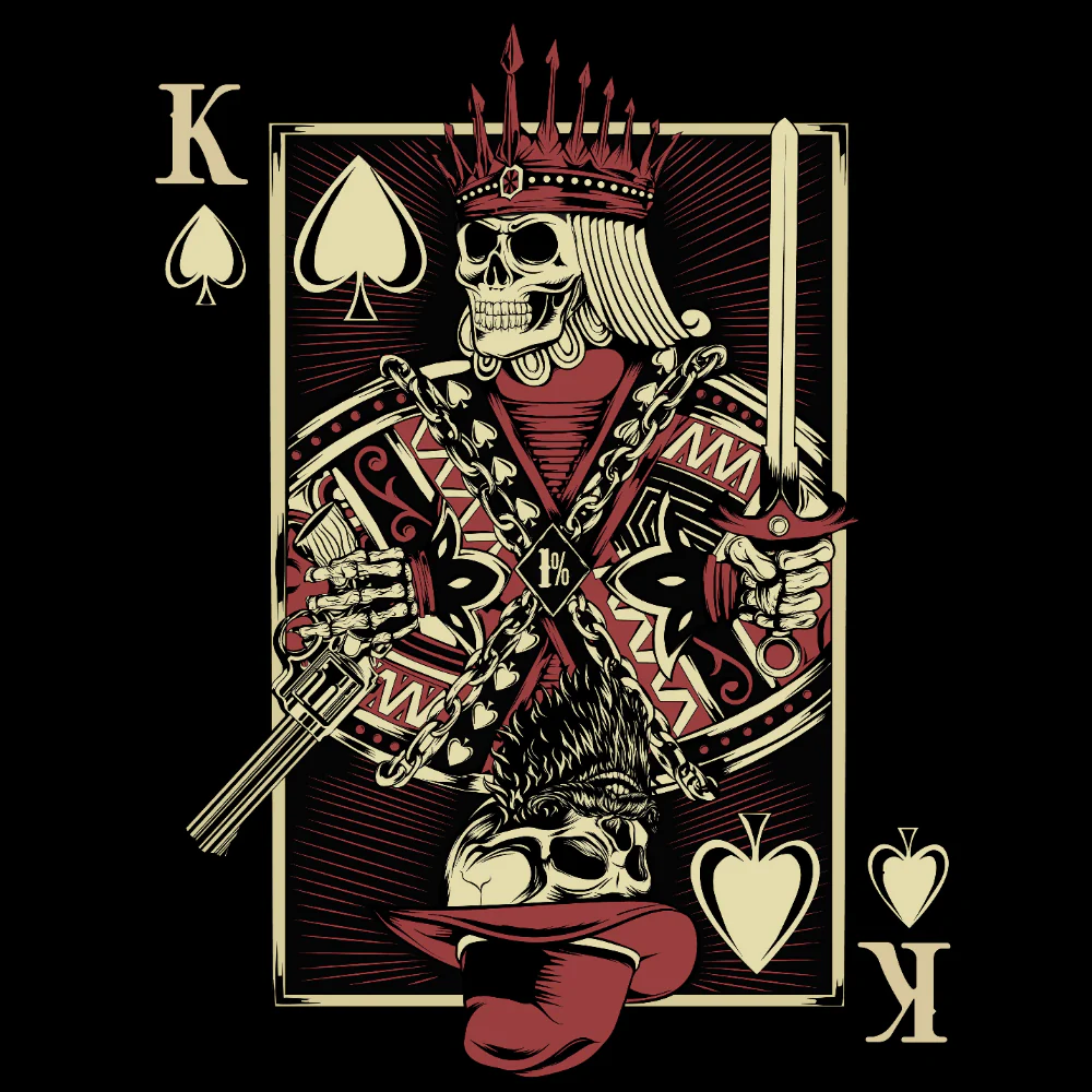 HIHATON PAITA MUSTA PELI - King Card (2885) - Image 2