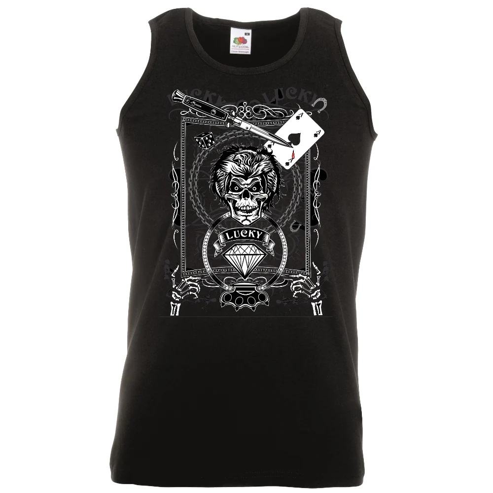 HIHATON PAITA MUSTA PELI - Skull dagger knife (2887)