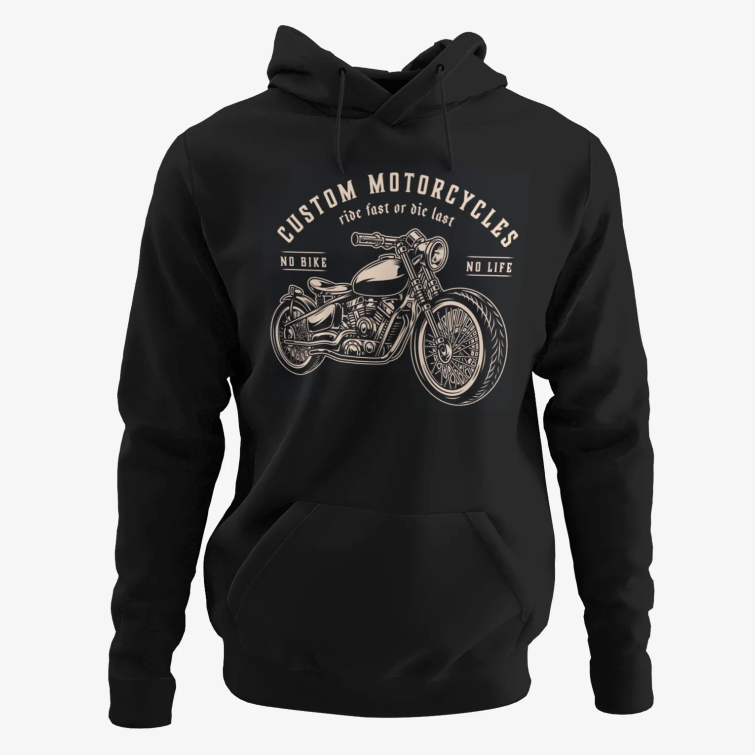 HUPPARI MUSTA - CUSTOM MOTORCYCLES (2974)