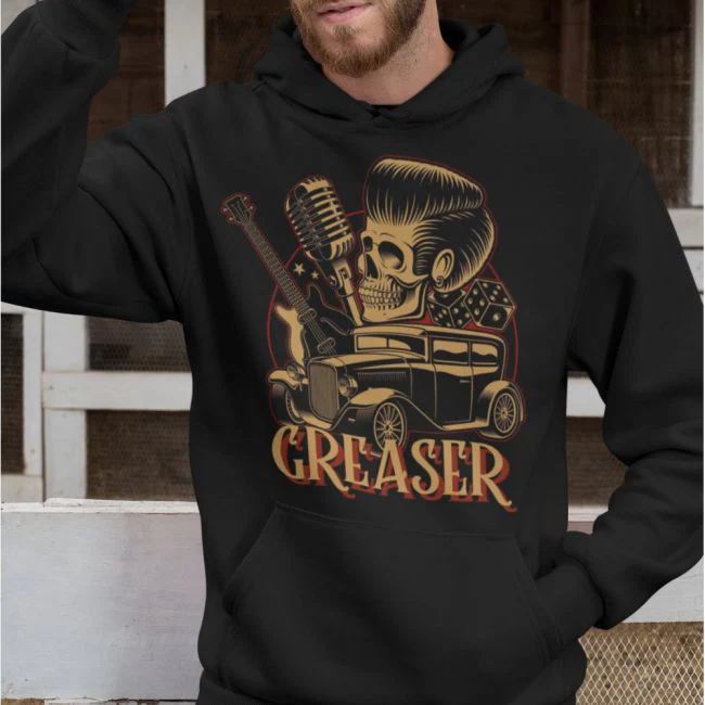 HUPPARI musta - GREASER - SPEED KINGS (00 115)