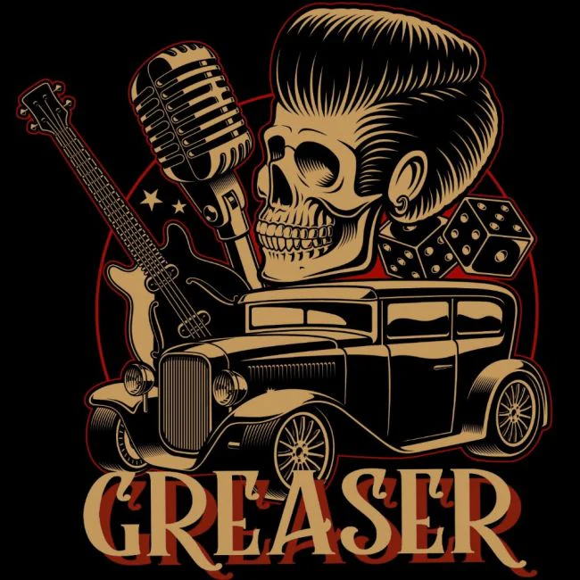 HUPPARI musta - GREASER - SPEED KINGS (00 115) - Image 2
