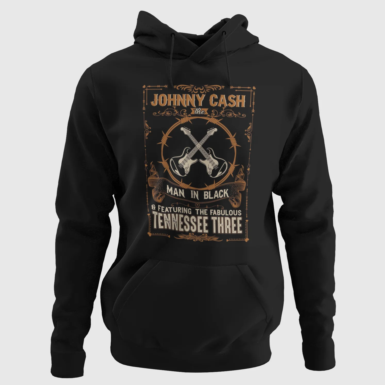 HUPPARI musta - MAN IN BLACK – Outlaw Legend Hoodie (3215)