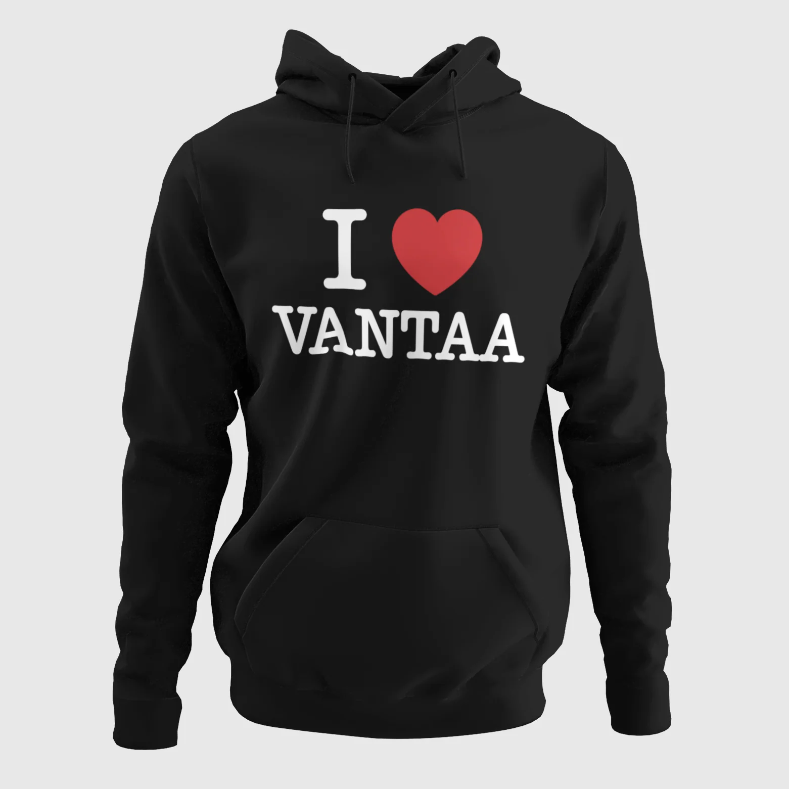 HUPPARI musta - I LOVE VANTAA