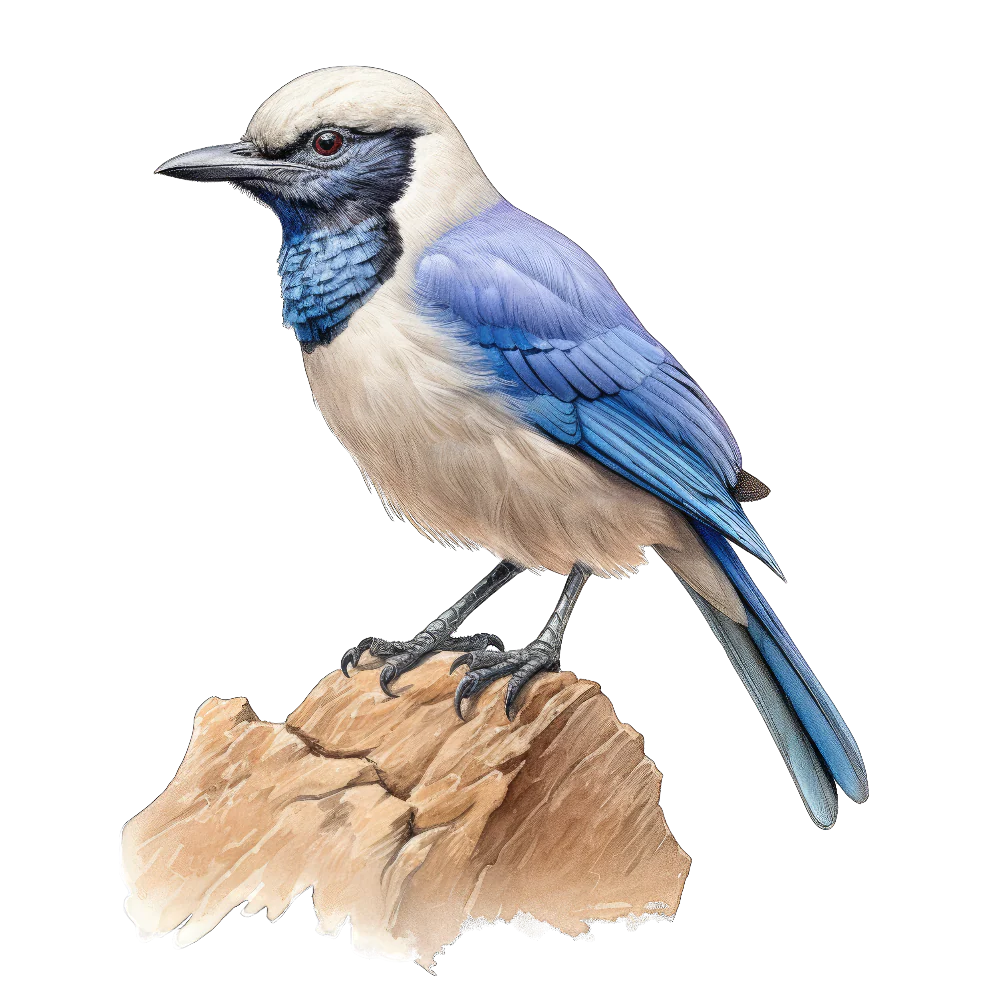 Island scrub-jay bird 1- paitakuva