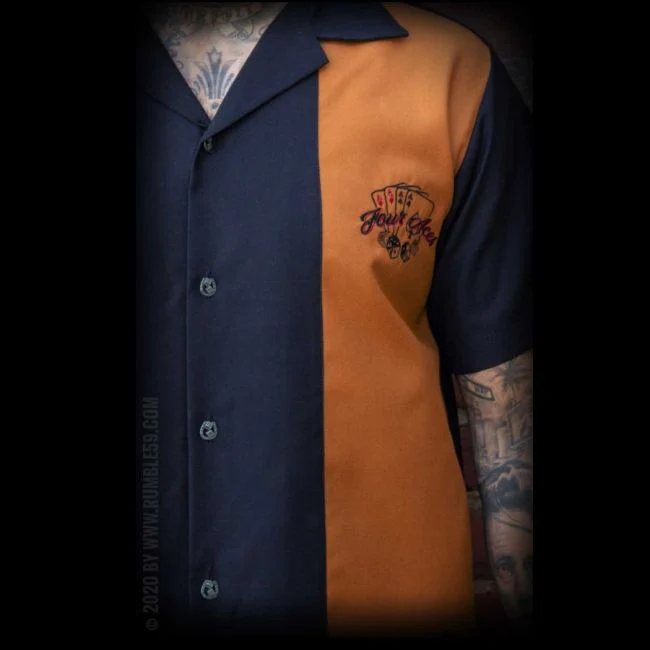 KAULUSPAITA - Lounge Shirt Four Aces - RUMBLE59 - Image 6