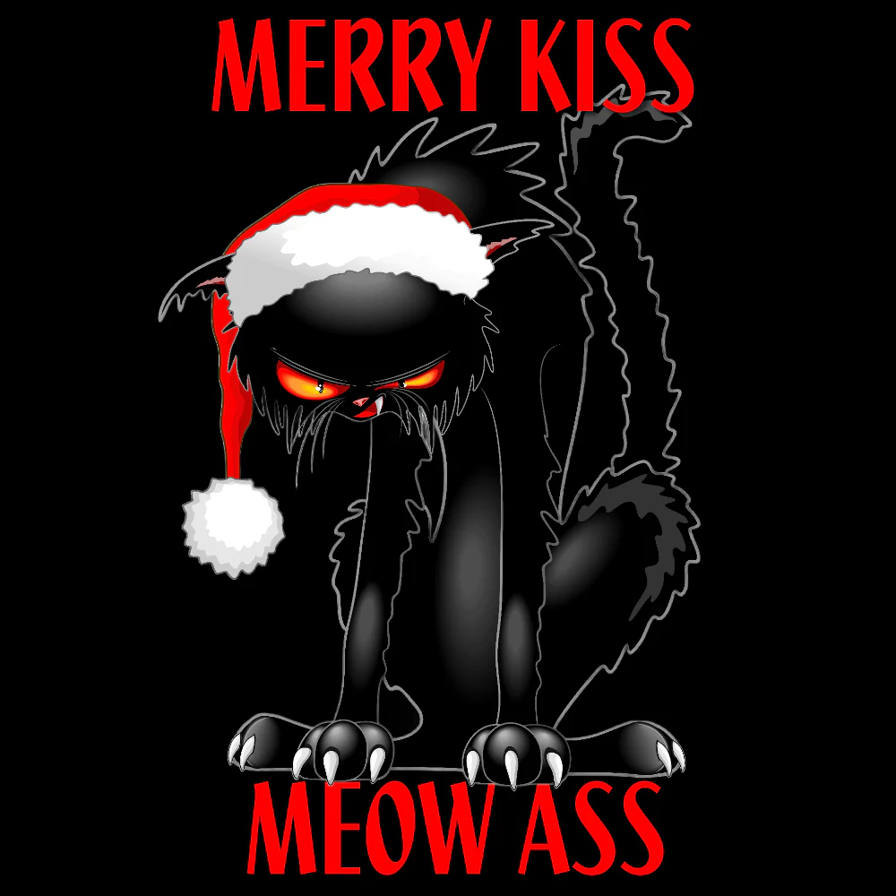 JOULU COLLEGE MUSTA - MERRY KISS MEOW ASS (00 442) - Image 2