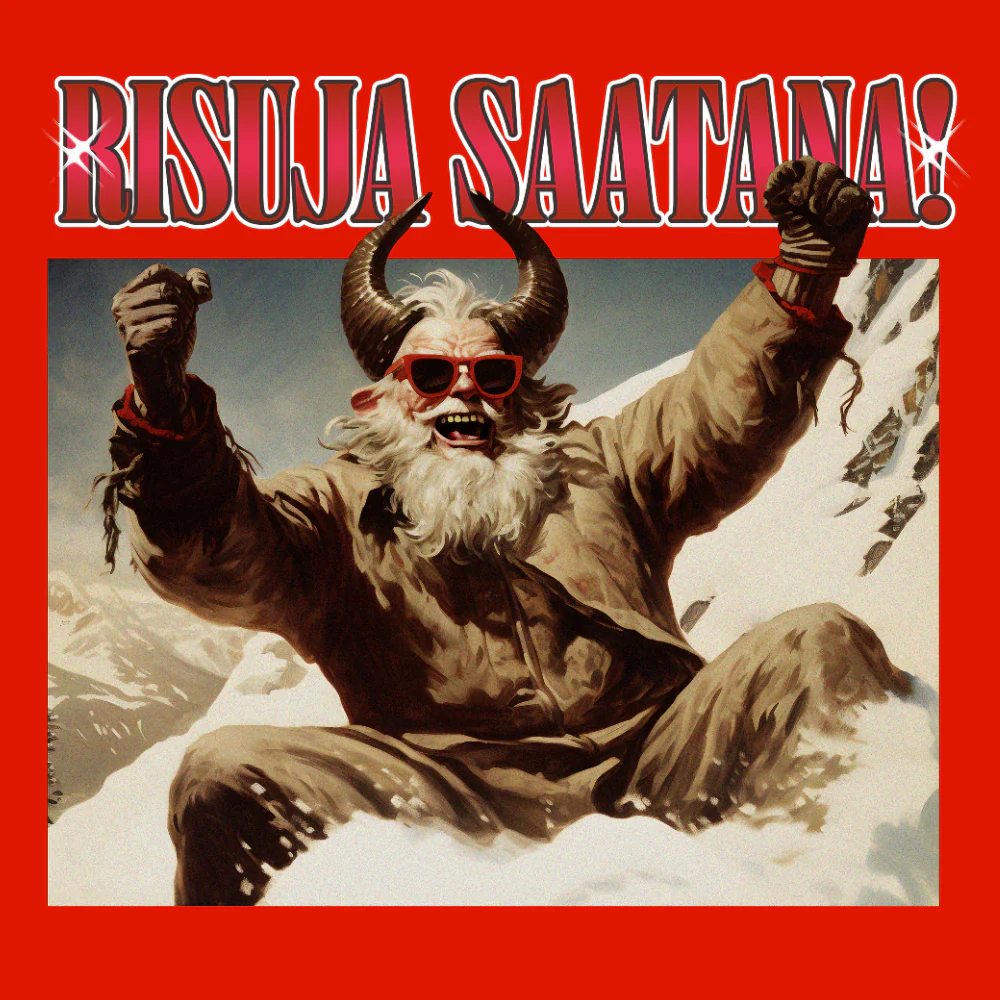 JOULU COLLEGE PUNAINEN - RISUJA SAATANA (2598) - Image 2