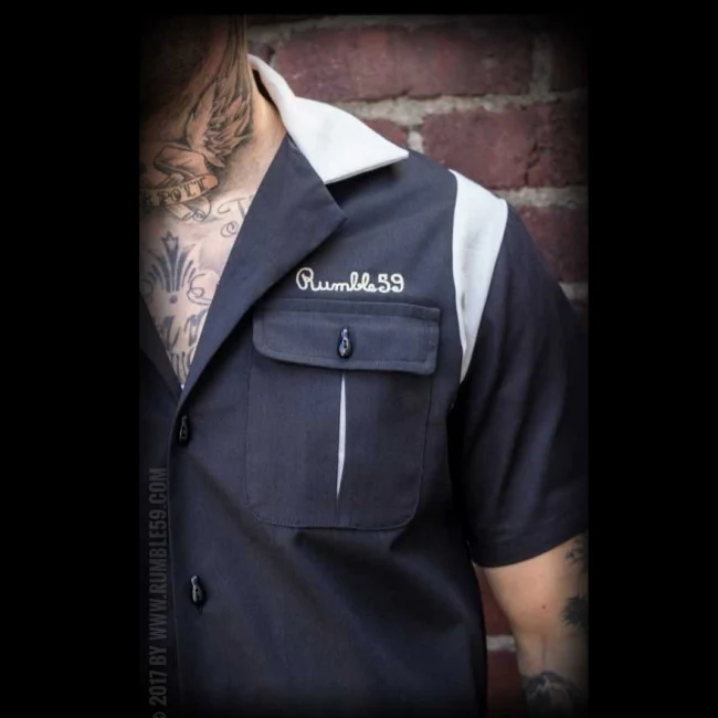 KAULUSPAITA - Bowling Shirt The Man in Black - Image 4