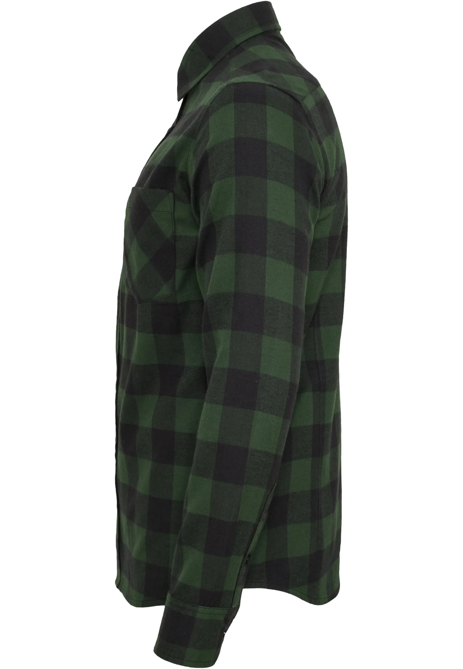 KAULUSPAITA - Checked Flanell Shirt forest - URBAN CLASSICS - Image 3