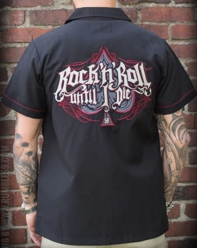 KAULUSPAITA - Worker Shirt R'n'R Until I Die - Image 3
