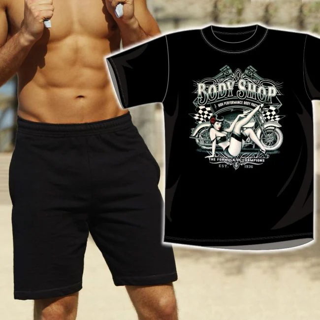 SHORTSI OLOASU - BODY SHOP BIKER PIN UP (497)