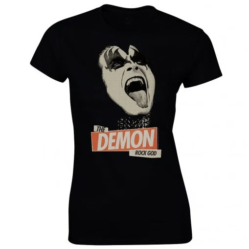 NAISTEN T-PAITA - ROCK GOD - KISS (LF8228)