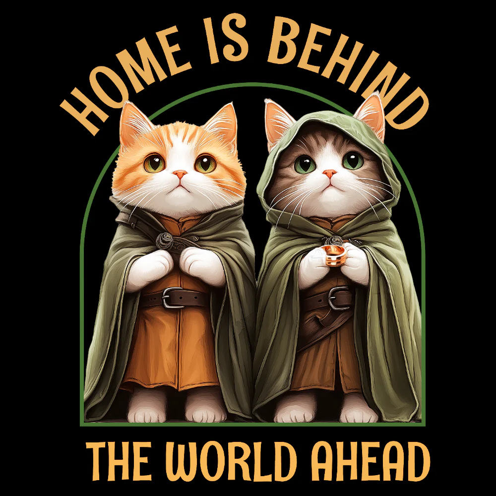 KISSALEFFA T-PAITA MUSTA - HOME IS BEHIND THE WORLD AHEAD (3016) - Image 2