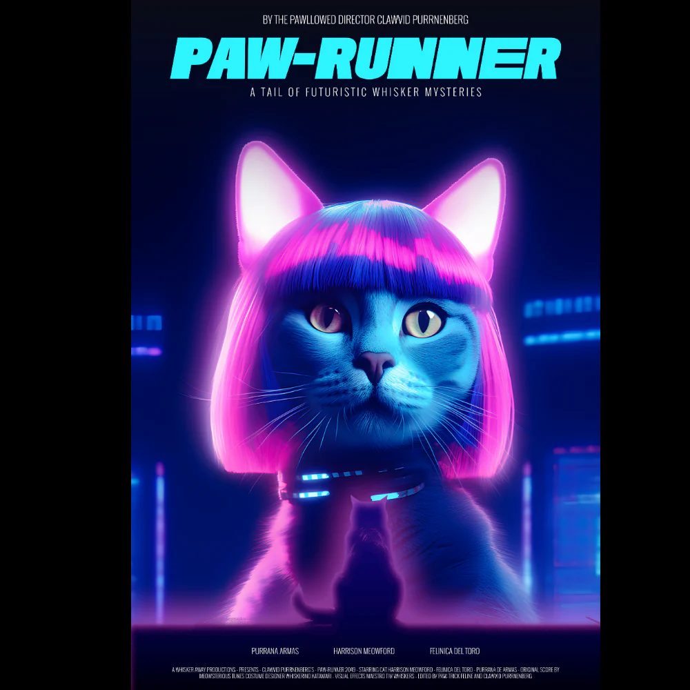 KISSALEFFA T-PAITA MUSTA - PAW-RUNNER - Image 2