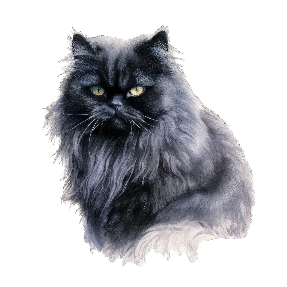 PAINATUS - Black persian cat