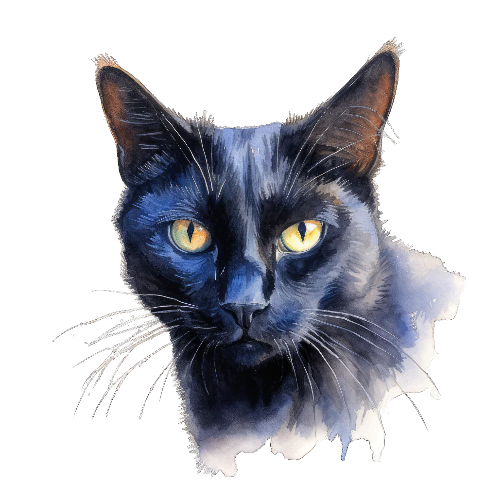 PAINATUS - California spangled black cat
