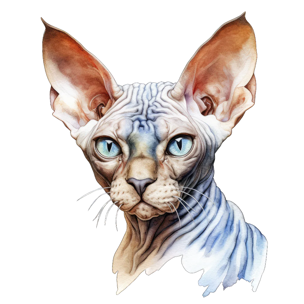 PAINATUS - Don sphynx blue-eyed cat