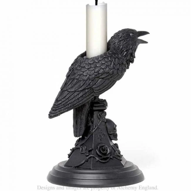 KYNTTILÄNJALKA - POE'S RAVEN CANDLE STICK (V109) - ALCHEMY - Image 4
