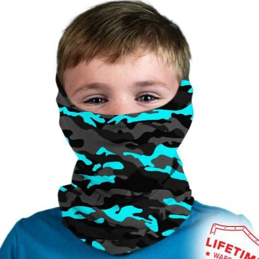 LASTEN PUFF HUIVI - Aqua Military Blackout Camo (SC118)