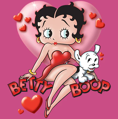 NAISTEN PAITA Fuchsia - BETTY BOOP HEART (1098) - Image 3