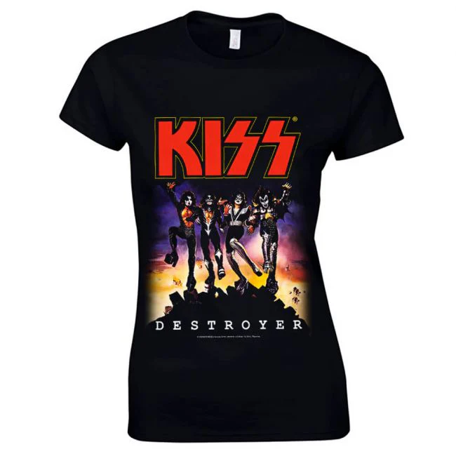 NAISTEN T-PAITA - DESTROYER - KISS (LF8310)