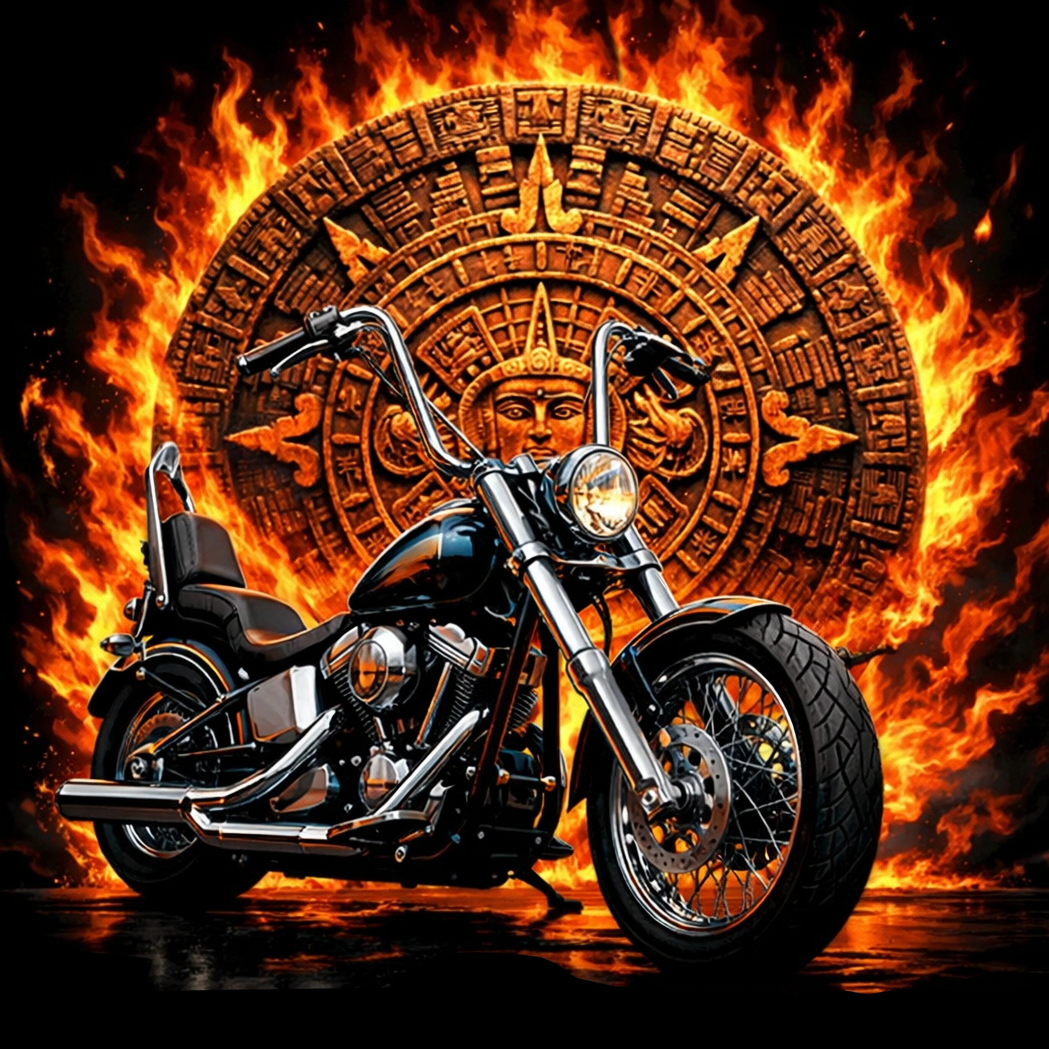 PITKÄHIHAINEN T-PAITA MUSTA - AZTEC - Image 2