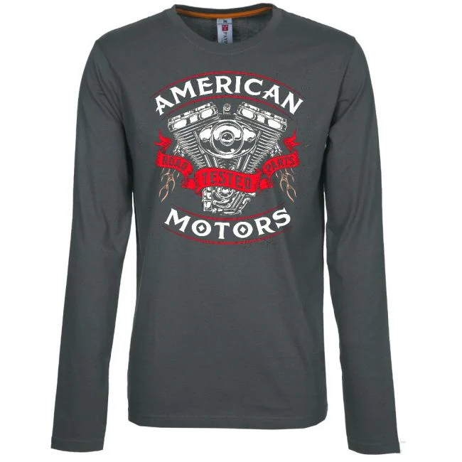 PITKÄHIHAINEN T-PAITA smoke - AMERICAN MOTORS ROAD TESTED - PINETA (00 931) - Image 2