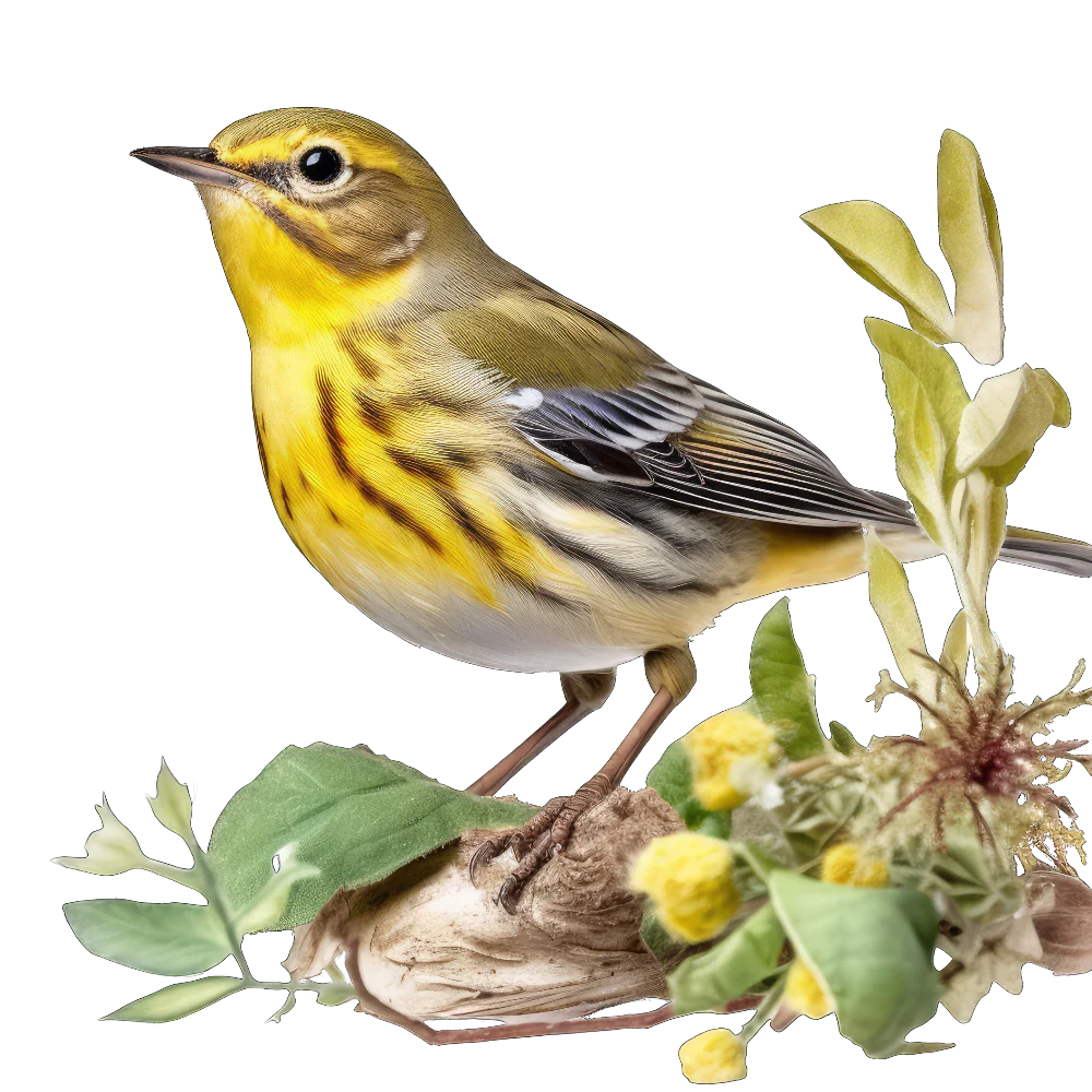 Prairie warbler bird 1- paitakuva