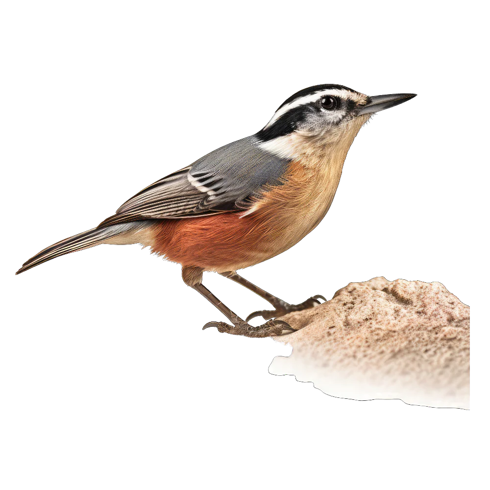 Red-breasted nuthatch bird 1- paitakuva