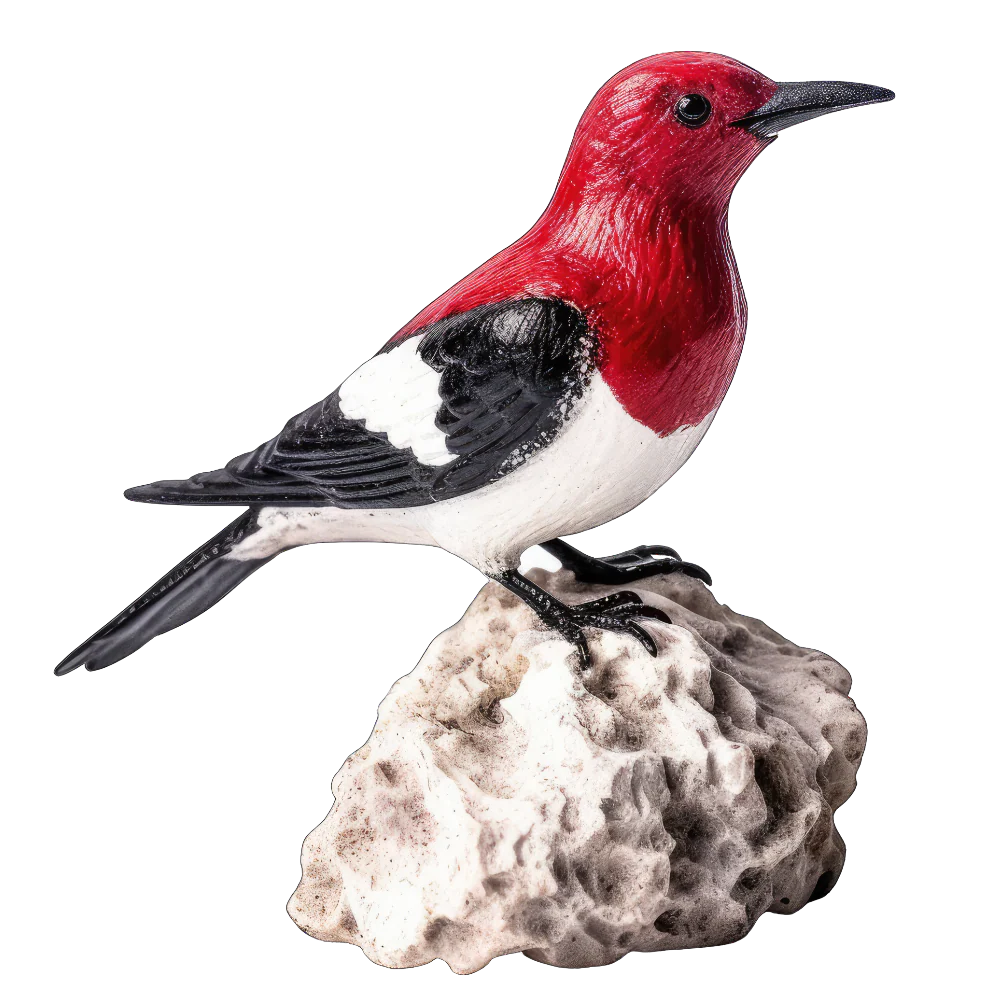 Red-headed woodpecker bird 1- paitakuva