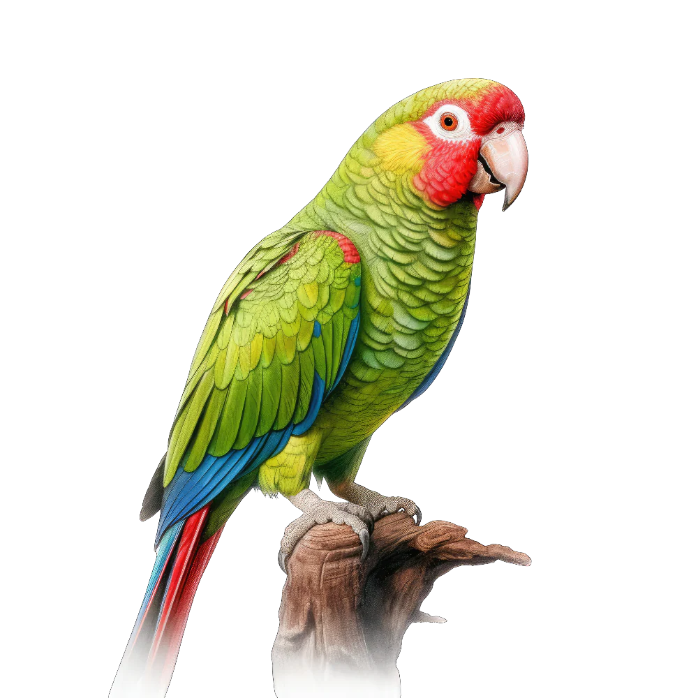Red-lored parrot bird 1- paitakuva
