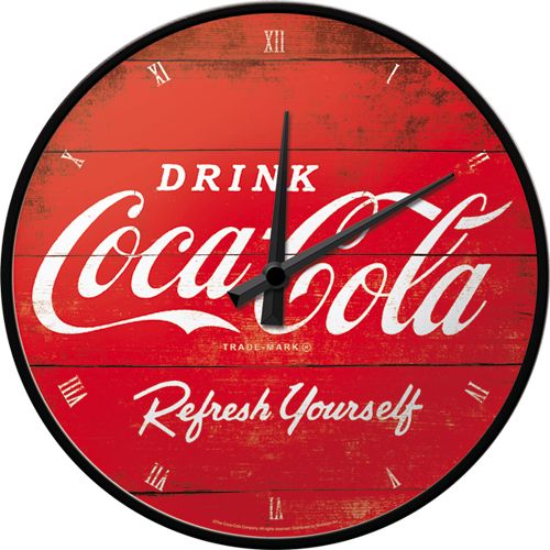 Seinäkello Coca-Cola logo