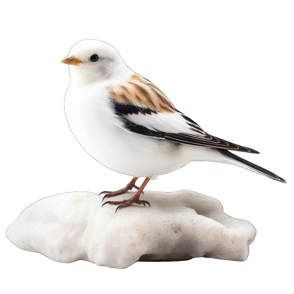 Snow bunting bird 1- paitakuva