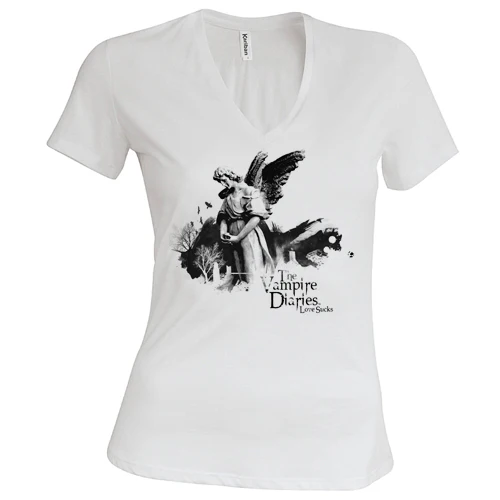 NAISTEN T-PAITA - ANGEL DE LA MUERTE - VAMPIRE DIARIES (LF8131)