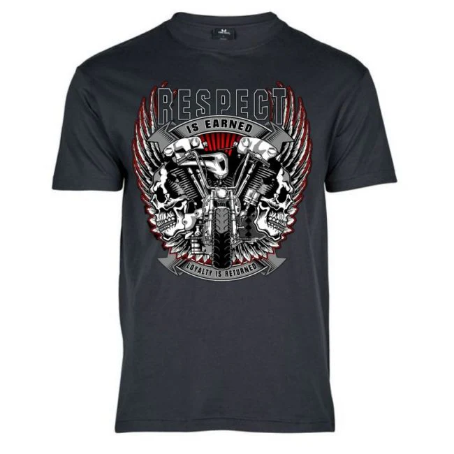 T-PAITA GREY BASIC TEE - RESPECT IS EARNED (846) - Image 2