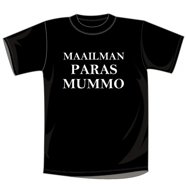 T-PAITA MUSTA - MAAILMAN PARAS MUMMO (1771)