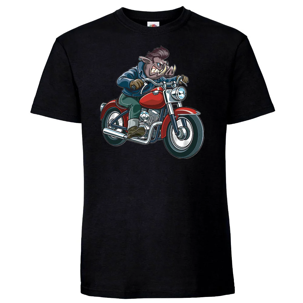 T-PAITA MUSTA - BIKER BIG (3091)